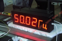 Цифровой частотомер для представления частоты генерируемого напряжения в машинных залах электростанций